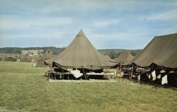 Camp Grayling - Old Postcard View